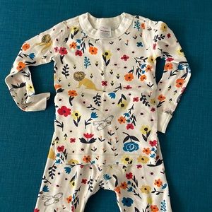 Hanna Andersson floral lion pajamas 90 sz 3